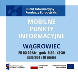 Zdjęcie artykułu Zaproszenie na bezpłatne konsultacje specjalistów ds. funduszy europejskich w ramach Mobilnych Punktów Informacyjnych